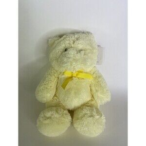Kids Preferred Yellow Bear Teddy Soft Stuffed Animal Plush Toy With Bow 2006 NEW